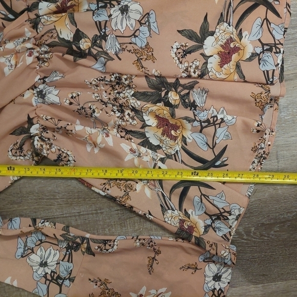Shien floral print V-neck bell sleeve blouse or dress size 6 medium - Picture 13 of 13